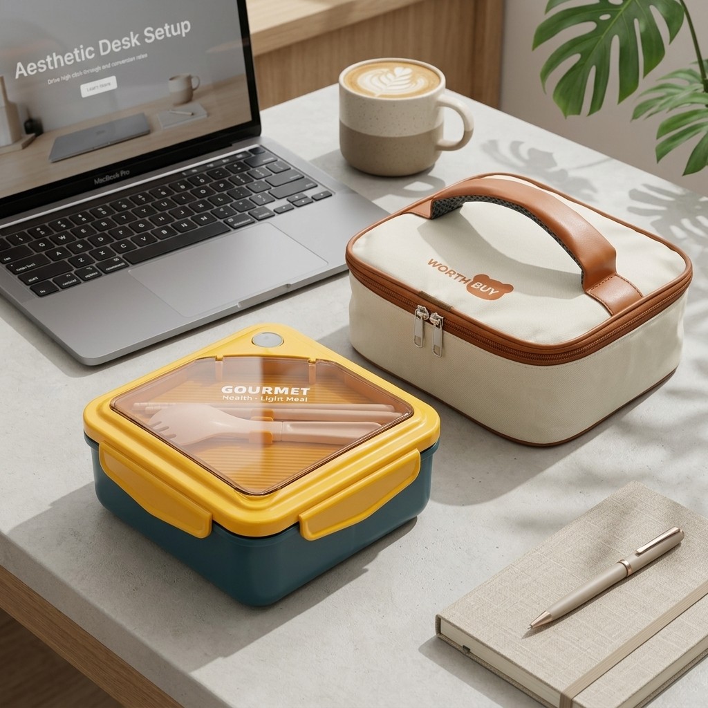 Meal Prep Kinder - Microwavable Plastic Bento Box Adults Kids