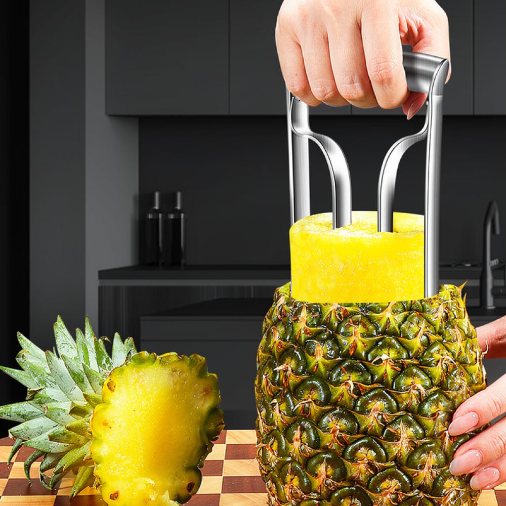 Pineapple Corer Slicer - Efficient Pineapple Slicer Cutter Stainless Steel