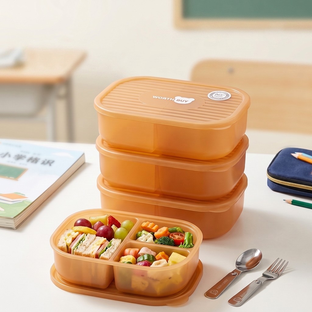 Meal Prep Kinder - Japanese Plastic Bento Box Kids Adults