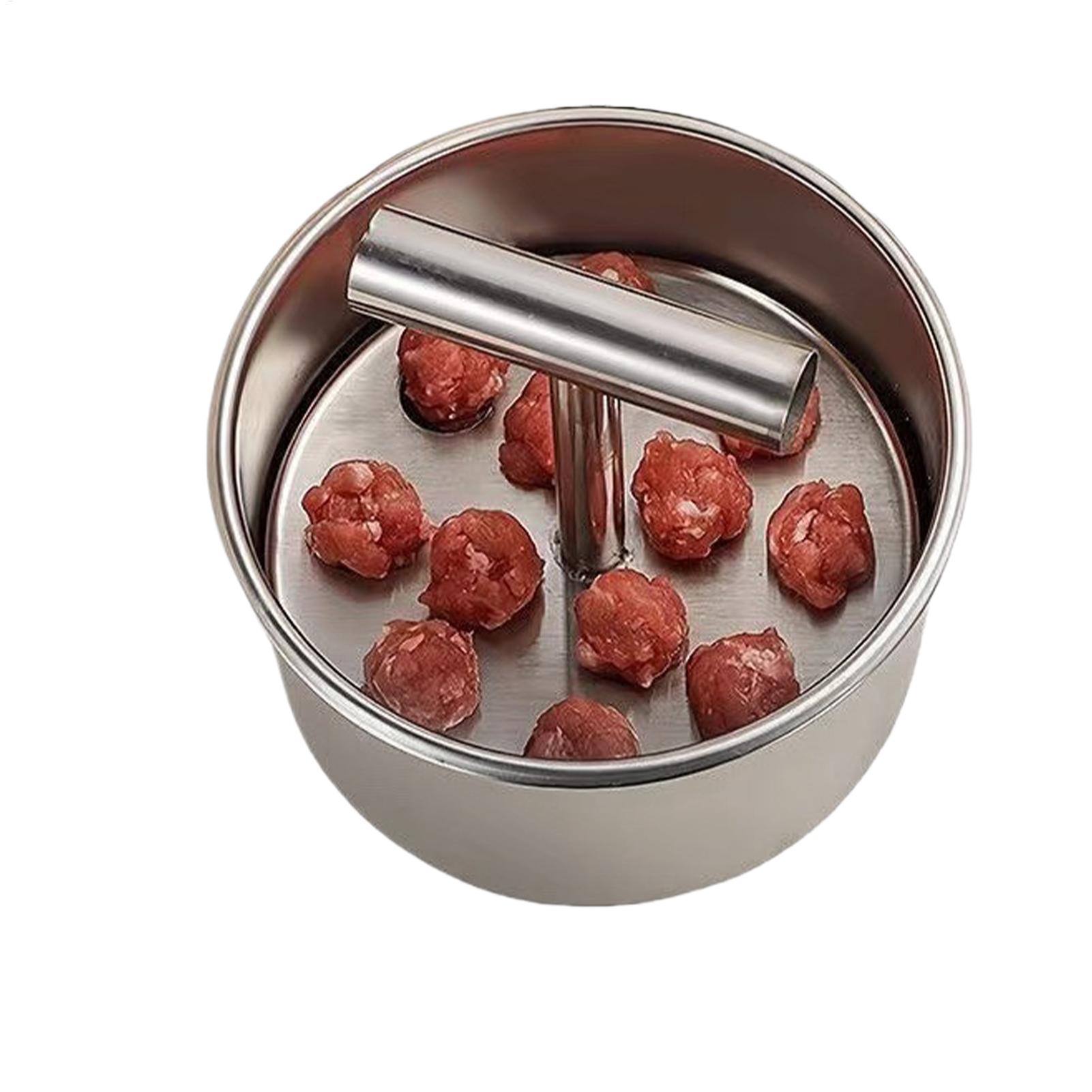 Meal Prep Pork - 12-Hole Stainless Steel Meatball Press/Molder -