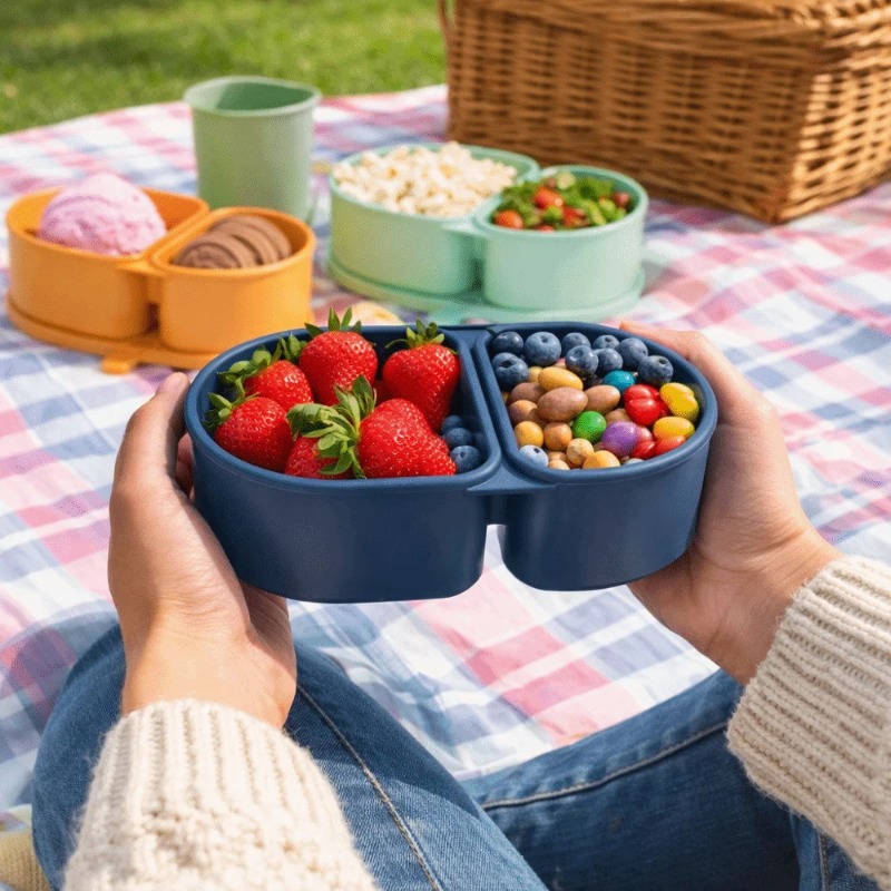 Meal Prep Boxen Glas - Food Grade Silicone Lunch Box Reusable