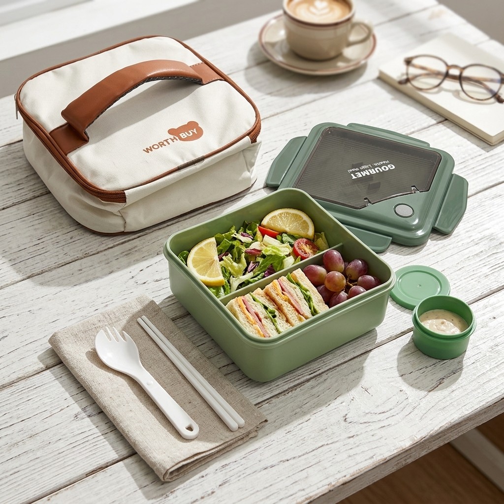 Microwavable Plastic Bento Box - Meal Prep Kinder ulasan dan harga