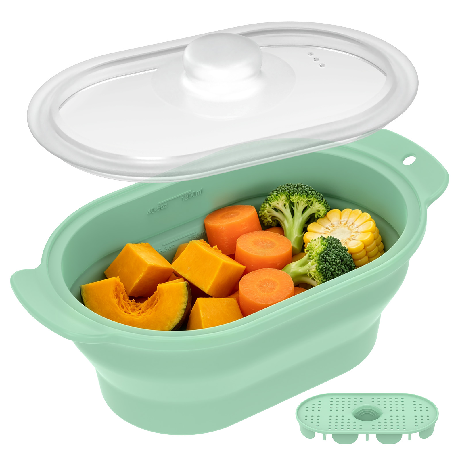 Silicone Microwave Vegetable S - Meal Prep Frozen ulasan dan harga