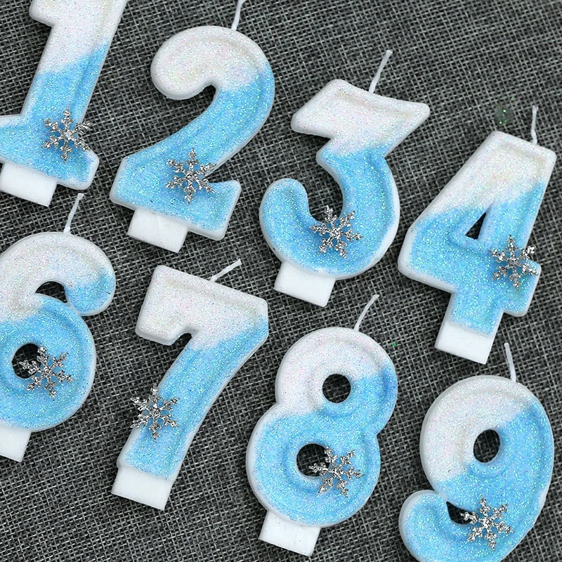 Frozen Snowflake Birthday Cand - Meal Prep Frozen ulasan dan harga
