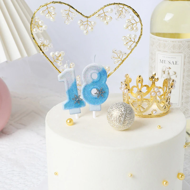 Frozen Snowflake Birthday Cand - Meal Prep Frozen ulasan dan harga