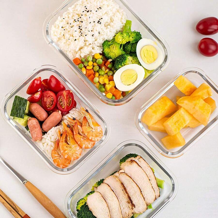 10 Pack Glass Meal Prep Contai - Meal Prep Boxen Glas ulasan dan harga