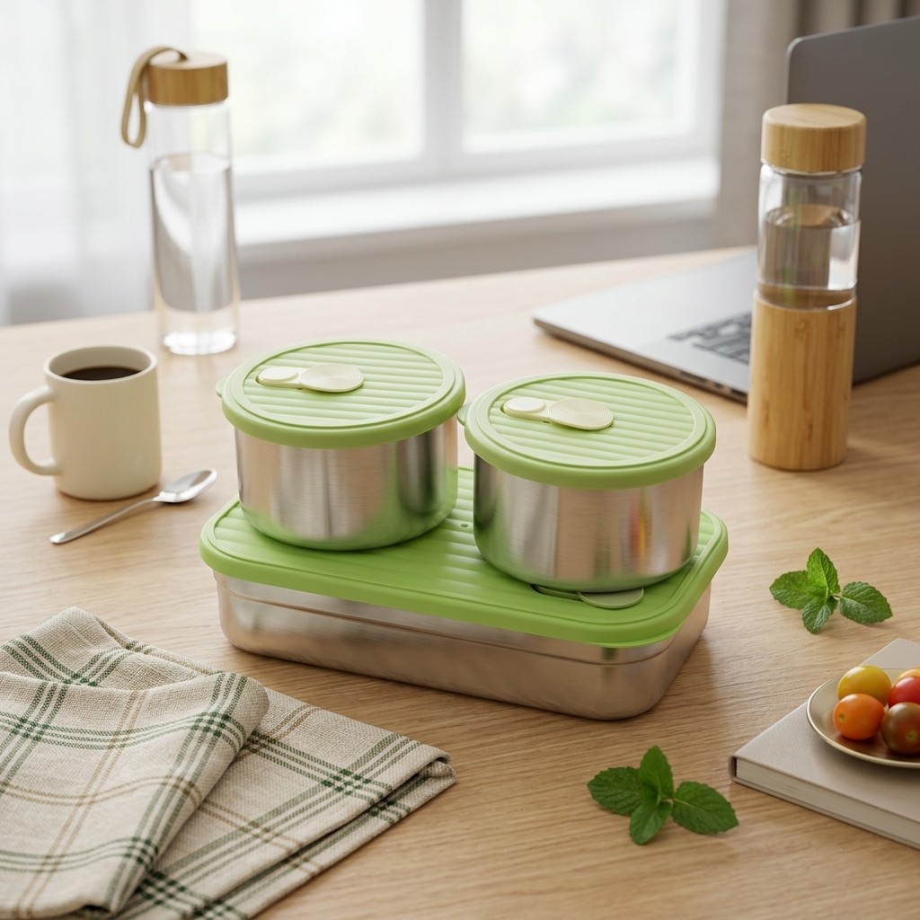 Microwave Safe 304 Stainless S - Meal Prep Kinder ulasan dan harga