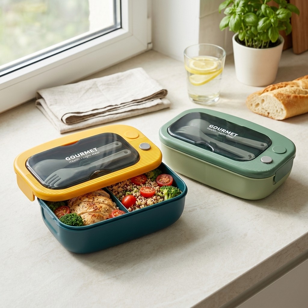 Microwavable Plastic Bento Box - Meal Prep Kinder ulasan dan harga