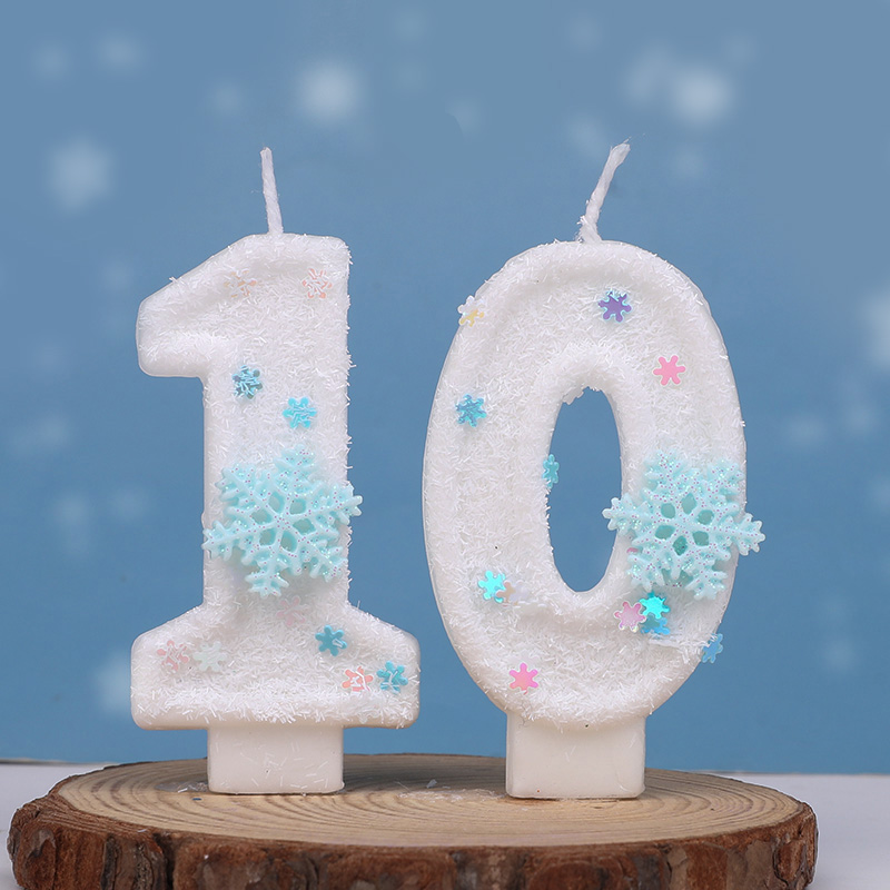 Glitter Snowflake White Number - Meal Prep Frozen ulasan dan harga