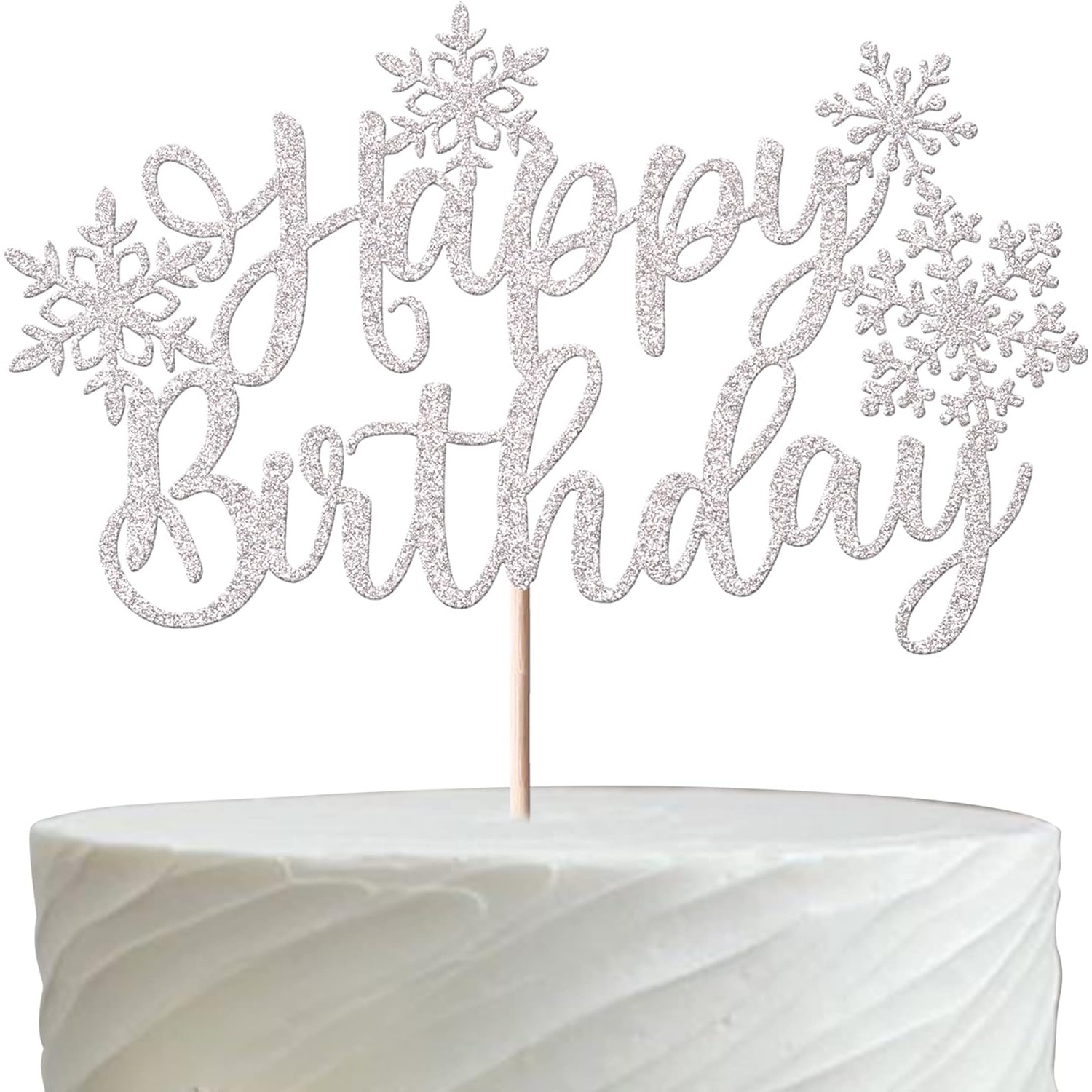 1 Pack Snowflake Happy Birthda - Meal Prep Frozen ulasan dan harga