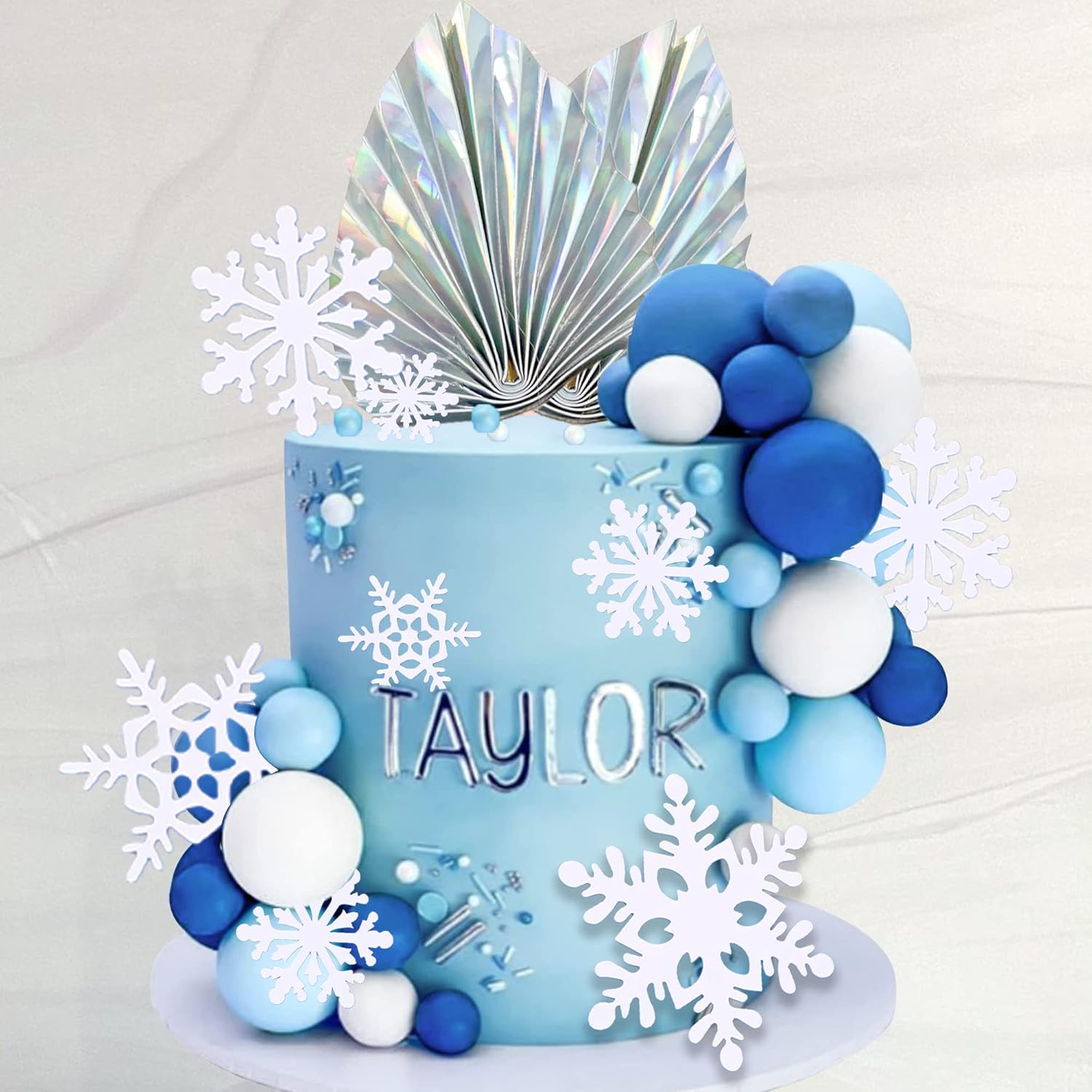 44 PCS Snowflake Cake Toppers  - Meal Prep Frozen ulasan dan harga