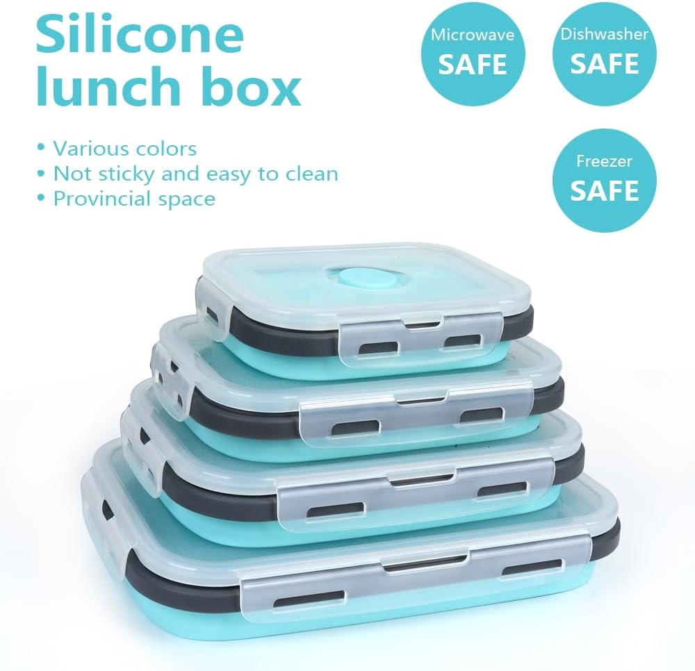 4PS Collapsible Food Storage C - Meal Prep Oatmeal ulasan dan harga