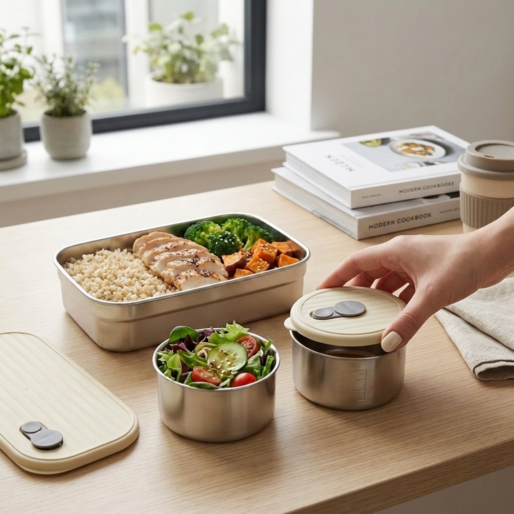 Microwave Safe 304 Stainless S - Meal Prep Kinder ulasan dan harga