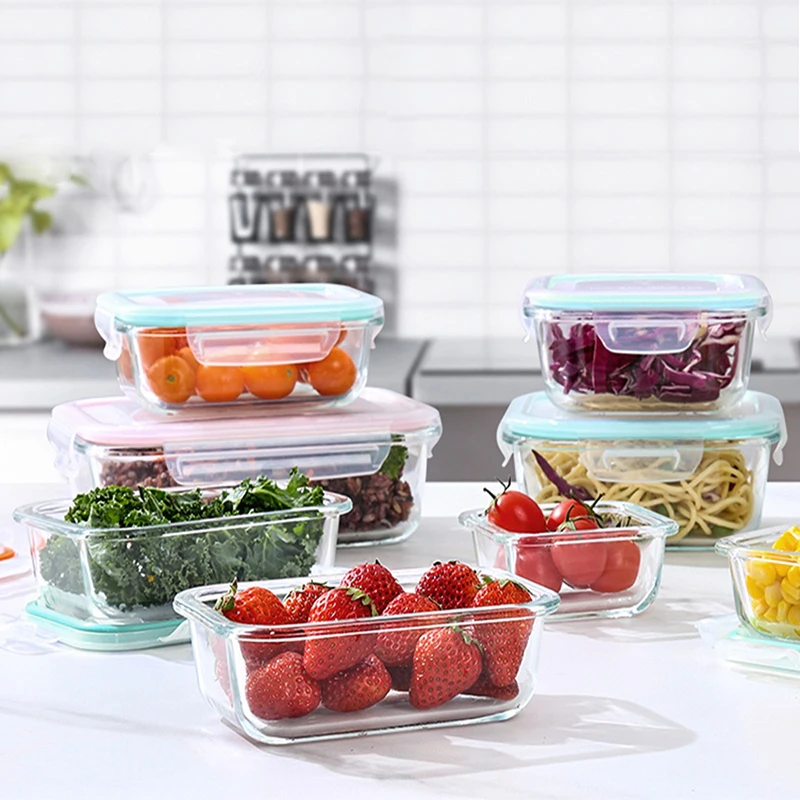 Borosilicate Glass Lunch Box A - Meal Prep Boxen Glas ulasan dan harga