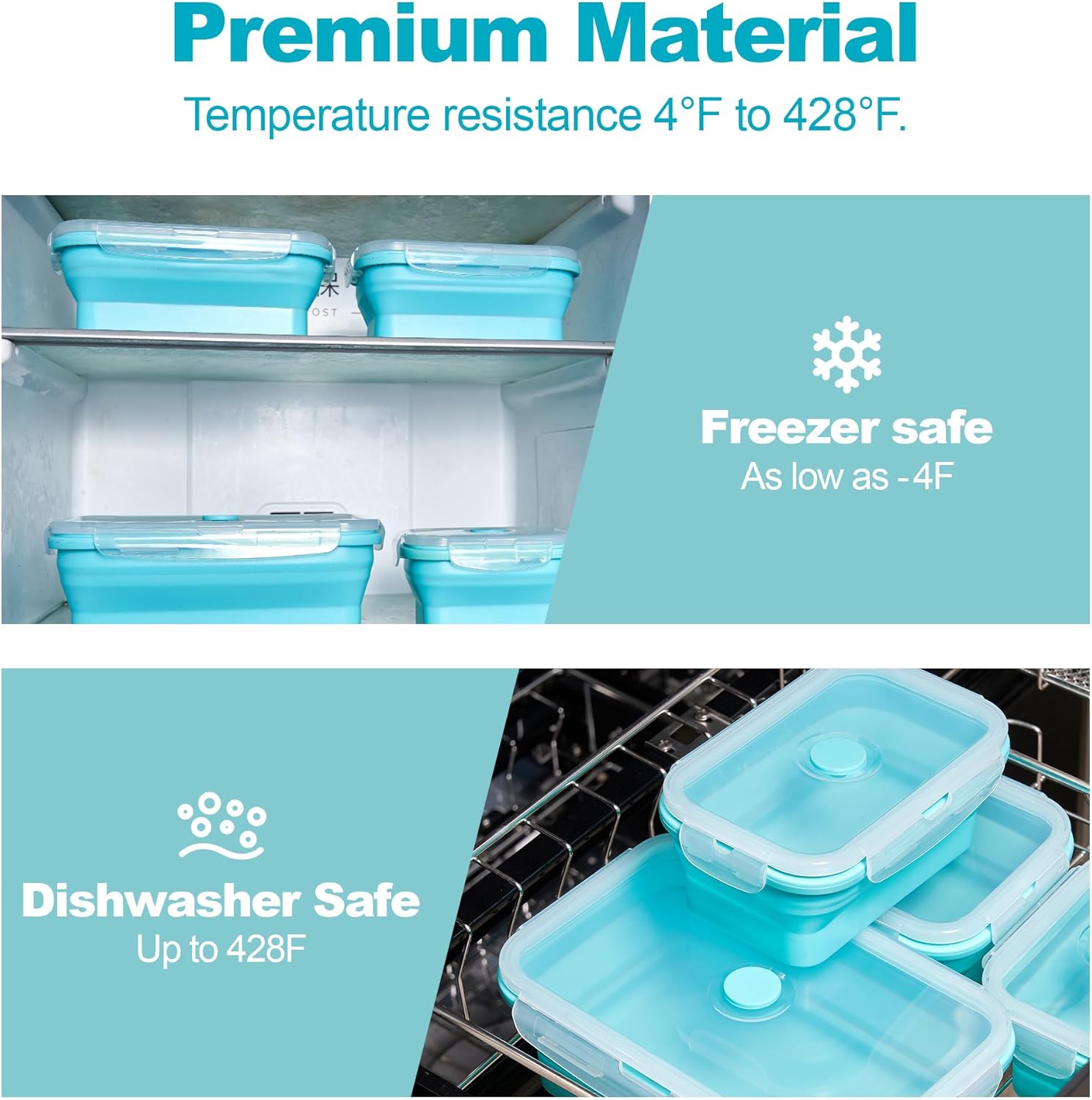 Collapsible Food Storage Conta - Meal Prep Oatmeal ulasan dan harga
