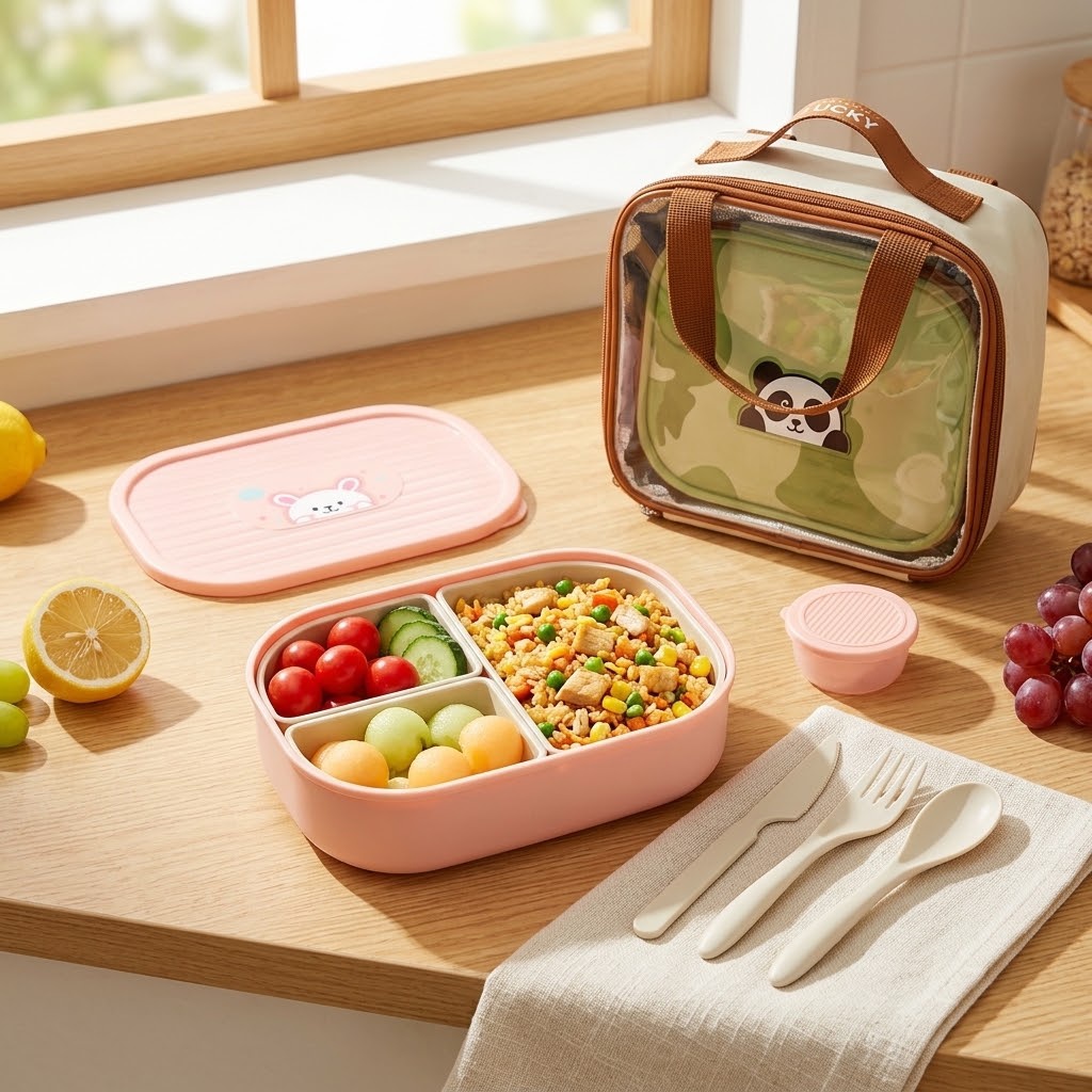Cute Kids Bento Box for School - Meal Prep Kinder ulasan dan harga