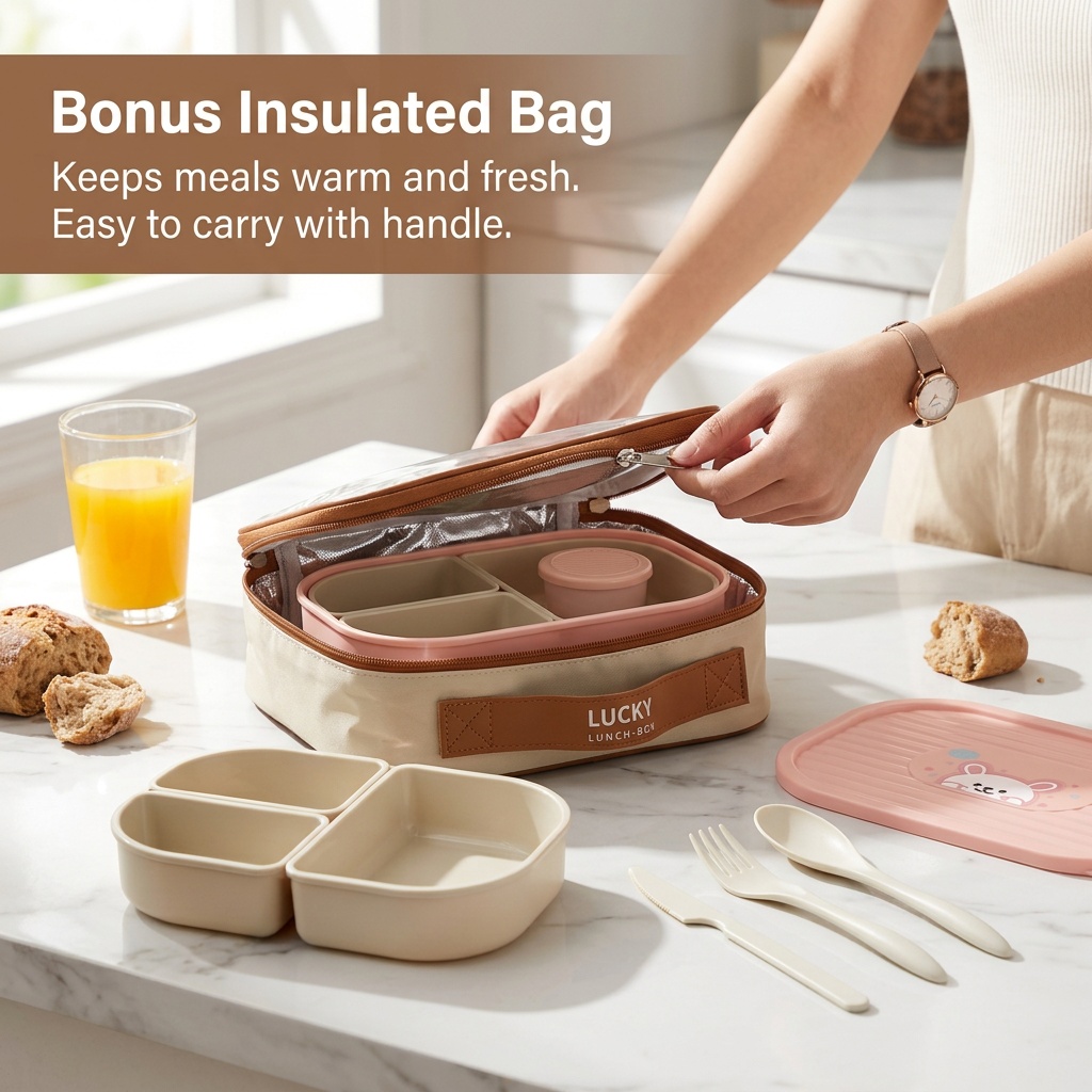 Cute Kids Bento Box for School - Meal Prep Kinder ulasan dan harga