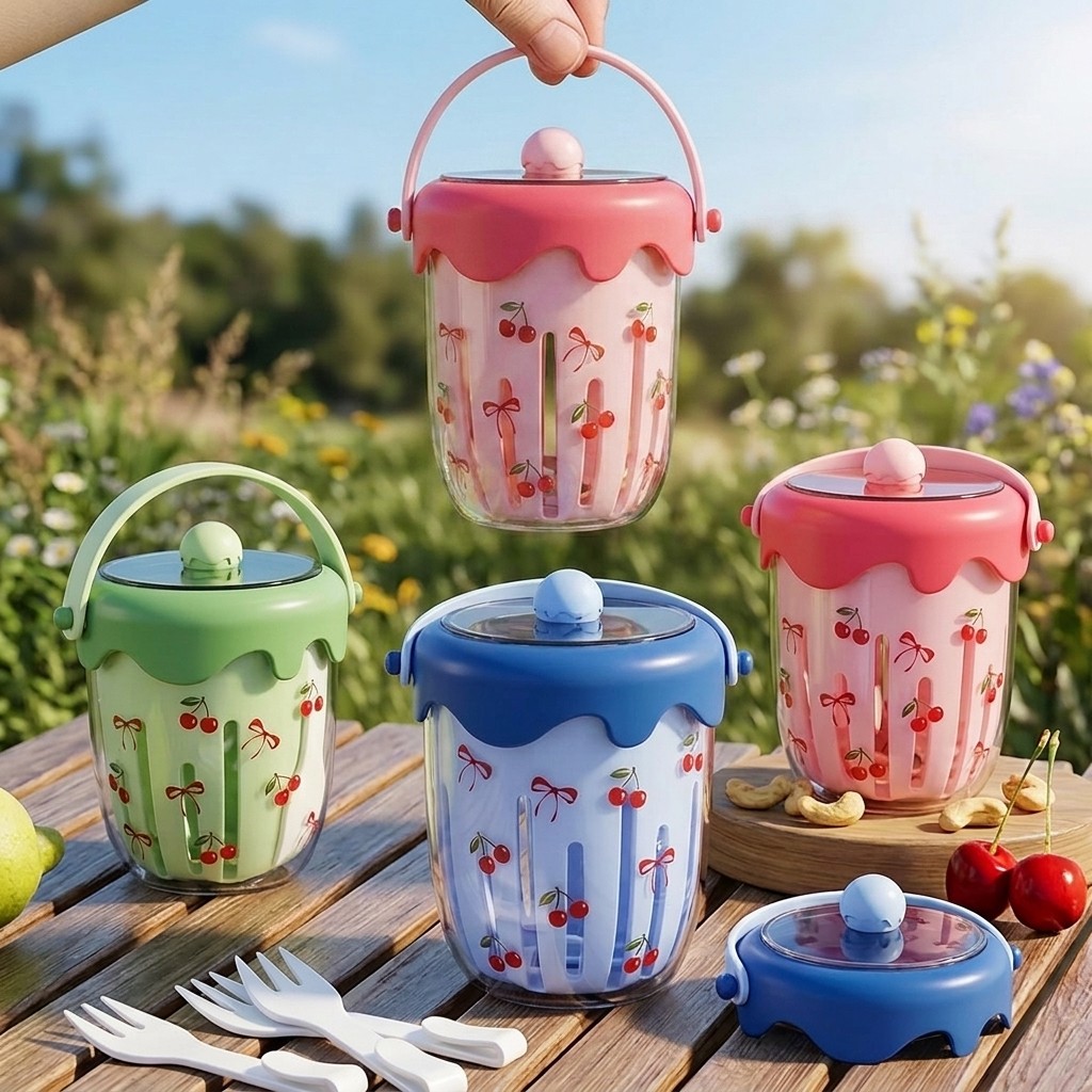 Plastic Overnight Oats Contain - Meal Prep Kinder ulasan dan harga