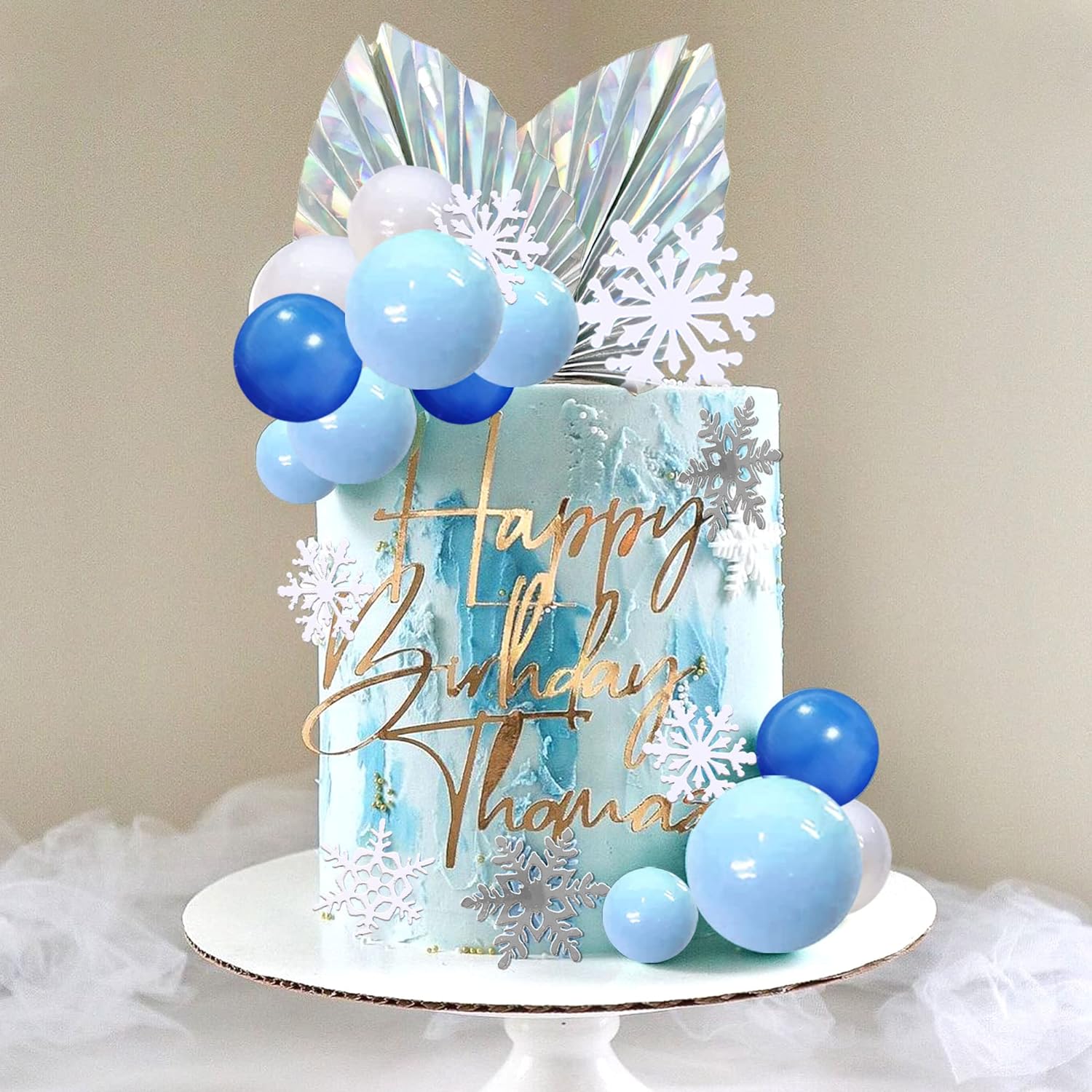 44 PCS Snowflake Cake Toppers  - Meal Prep Frozen ulasan dan harga