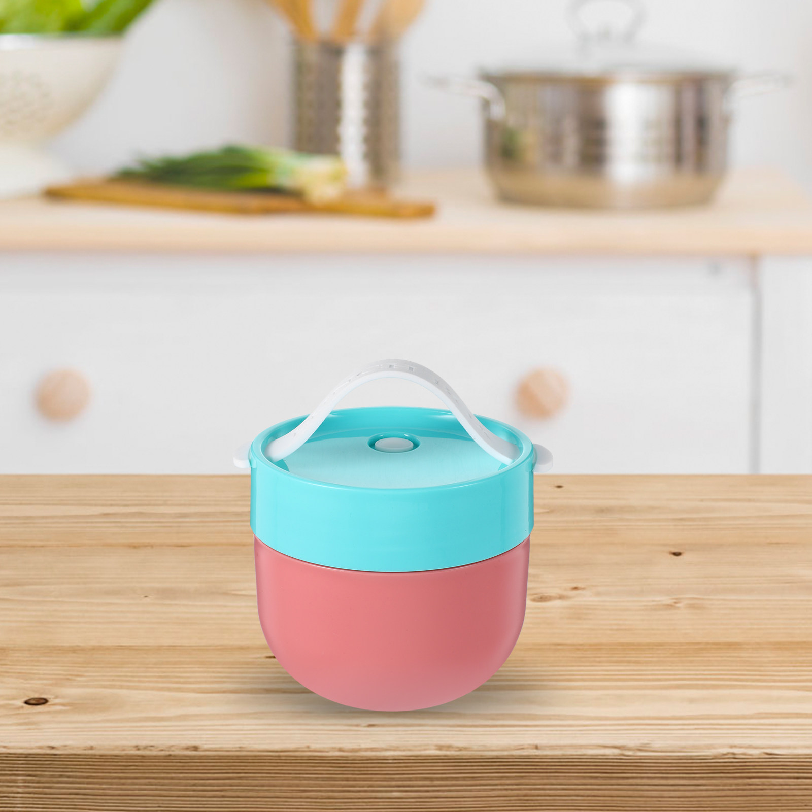 600ml Cereal Cup with Lid and  - Meal Prep Oatmeal ulasan dan harga