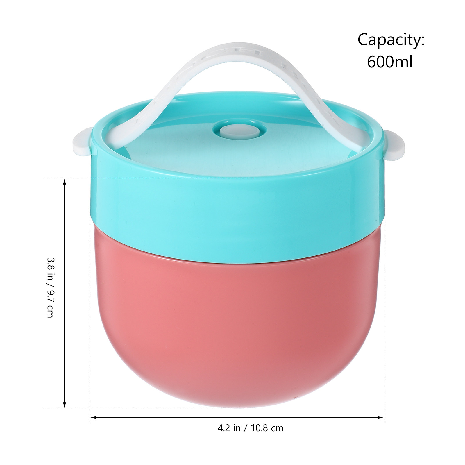600ml Cereal Cup with Lid and  - Meal Prep Oatmeal ulasan dan harga