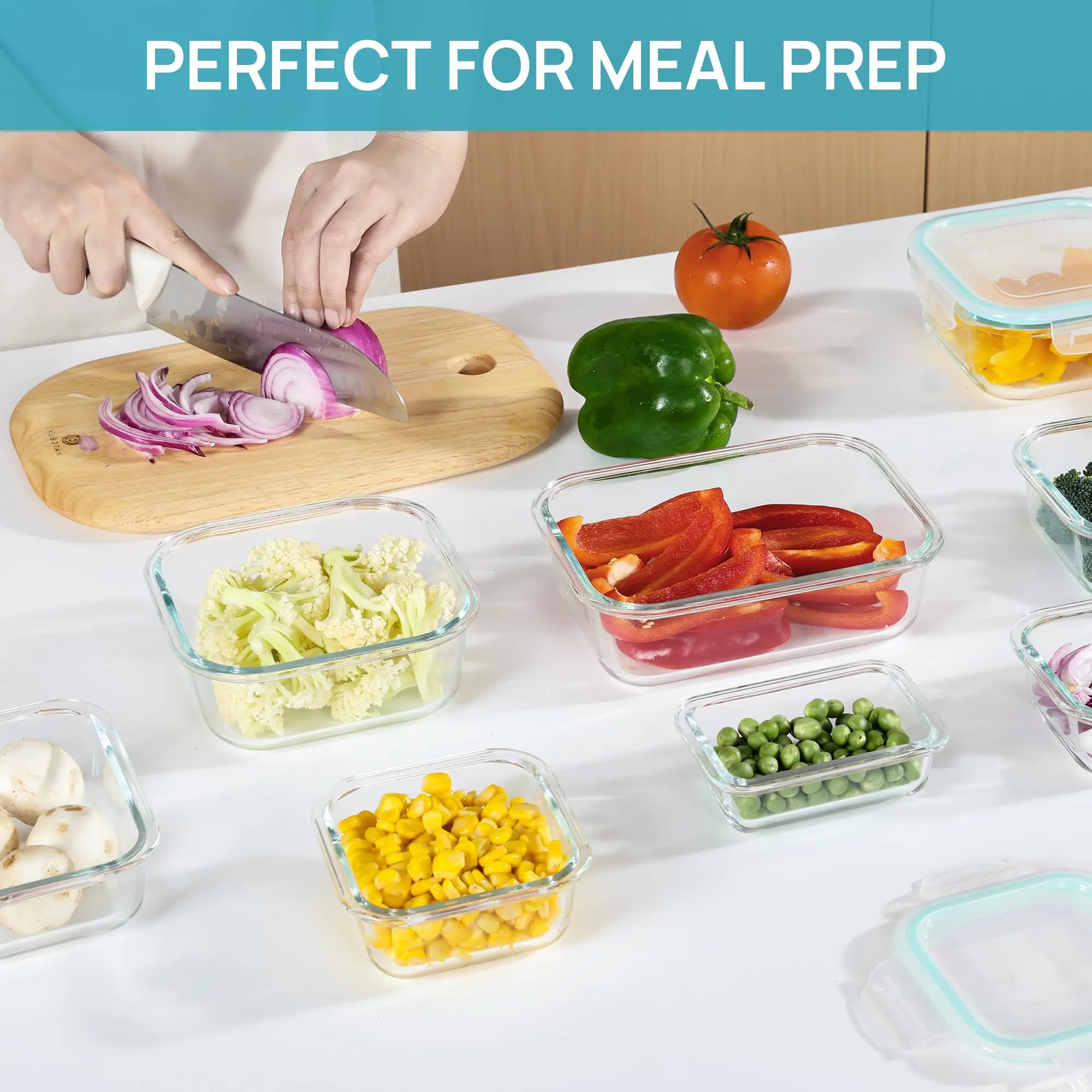 Glass Lunch Box Food Storage C - Meal Prep Boxen Glas ulasan dan harga