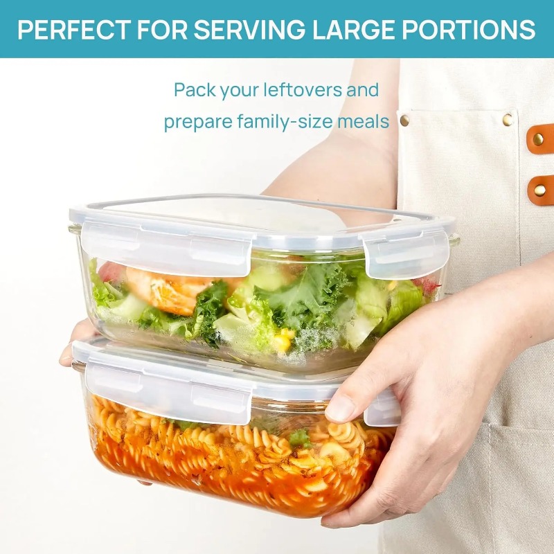 18 Pack Glass Food Storage Con - Meal Prep Boxen Glas ulasan dan harga