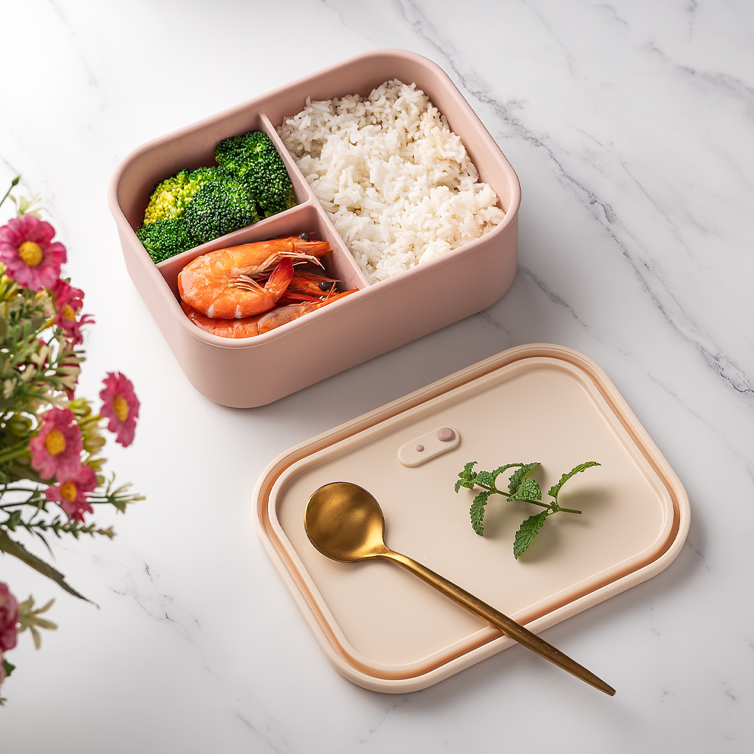 700ml/1300ml Silicone Bento Bo - Meal Prep Boxen Glas ulasan dan harga