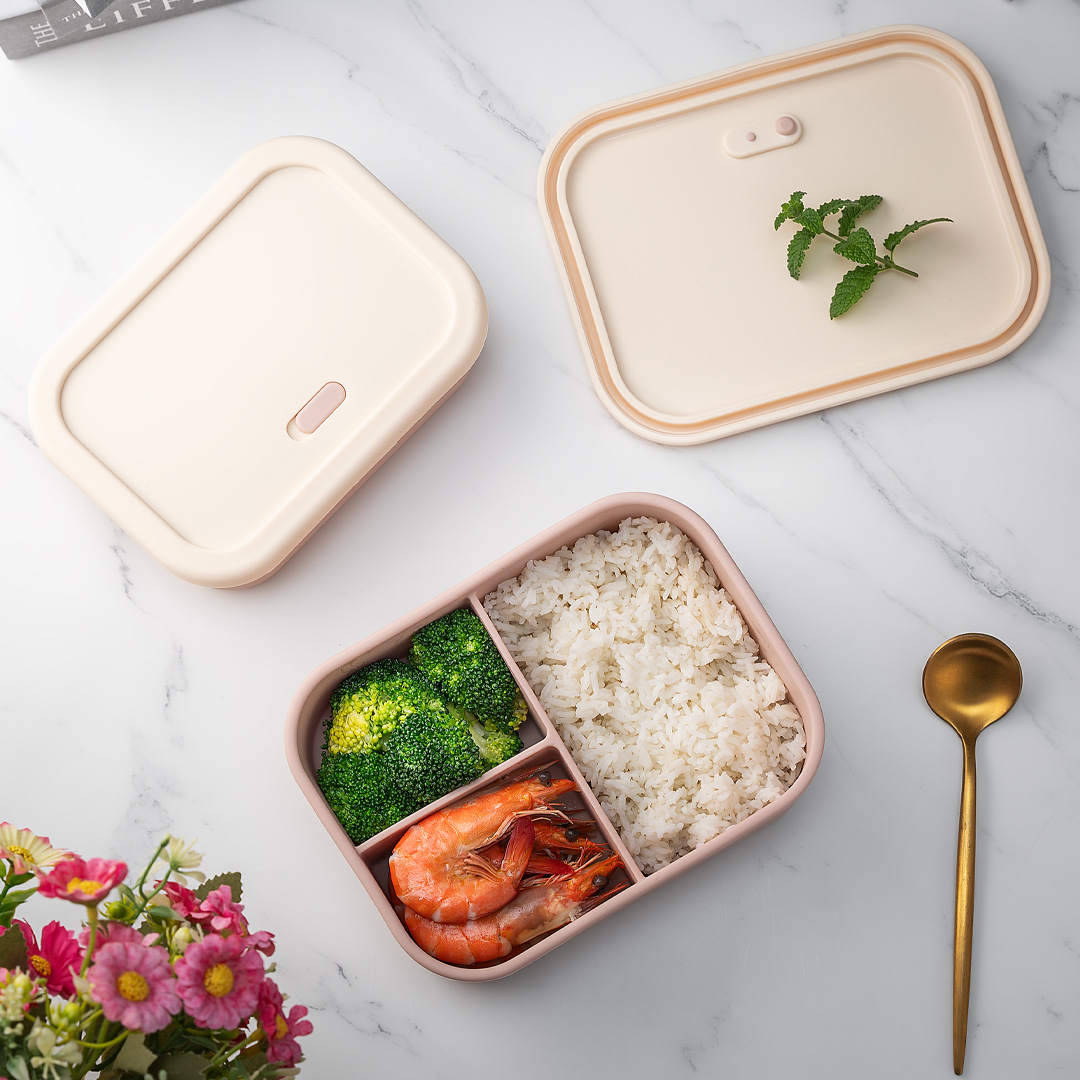 700ml/1300ml Silicone Bento Bo - Meal Prep Boxen Glas ulasan dan harga