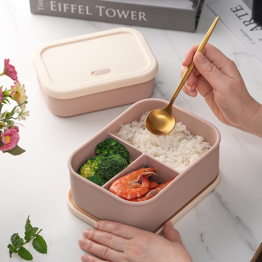 700ml/1300ml Silicone Bento Bo - Meal Prep Boxen Glas ulasan dan harga