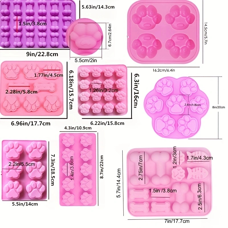 Dog Paw Bone Mold Pet Frozen T - Meal Prep Frozen ulasan dan harga