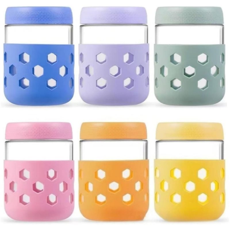 AB33-Glass Jars With Airtight  - Meal Prep Oatmeal ulasan dan harga